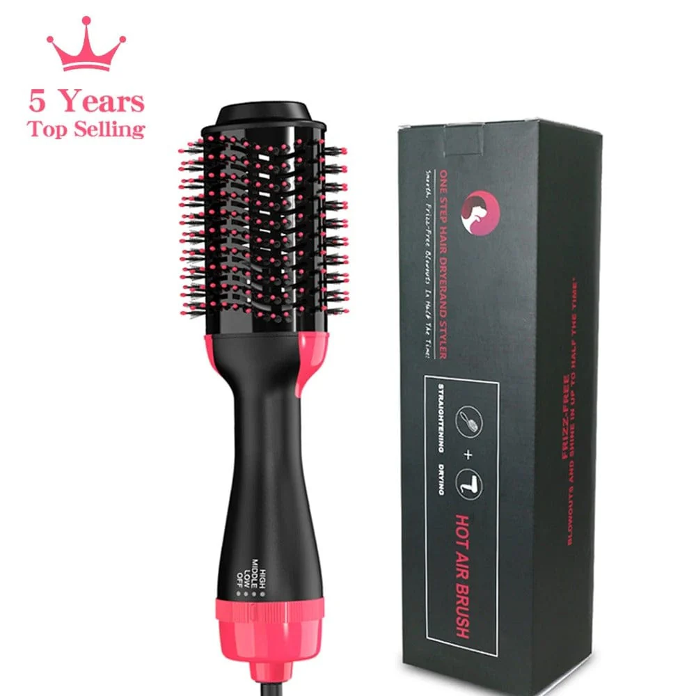 3-in-1 Hot Air Brush Hair Dryer and Volumizer Styler
