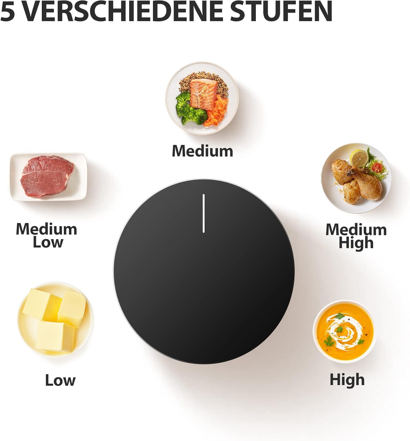 Toshiba MW2-MM20PF(BK) Freistehend Mikrowelle/Solo-Mikrowelle / 20L / 800W / 5 Leistungsstufen mit praktischer Auftaufunktion/LED-Beleuchtung im Innenraum/Schwarz