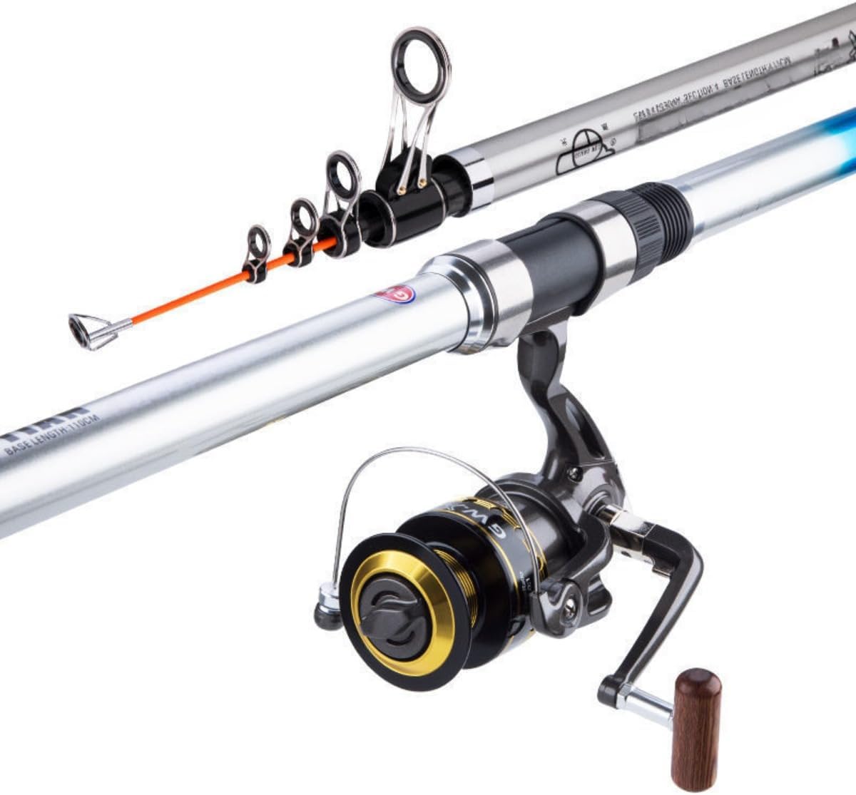 Ultra Hard Carbon Langer Abschnitt Meeresangelrute Set – Weitwurf-Schwing-Rute für Salzwasser Surfcasting