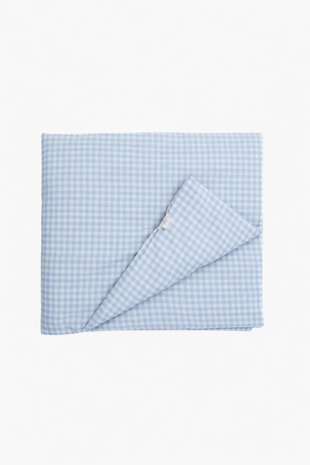 Blue Gingham Crib Quilted Blanket