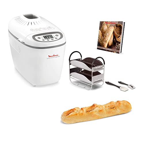 Moulinex OW6101 Home Bread Baguette Macchina del Pane, 1650 W, 1.5 kg, 16 Programmi Automatici, 3 Velocità, Schermo LCD, Macchina per Pane, Pizza, Pasta, Dolci, Marmellate, Ricettario Incluso : Amazon.it: Casa e cucina