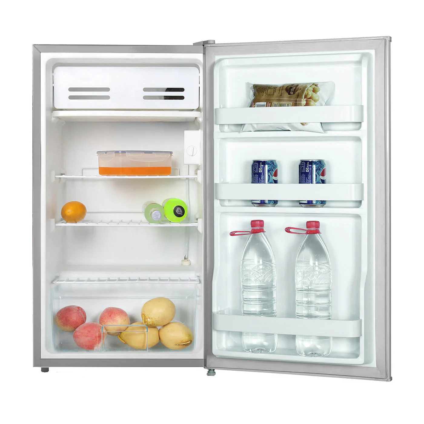 2025 Mini Bar Gris 47,2x86 cm de 93 Litros con Congelador