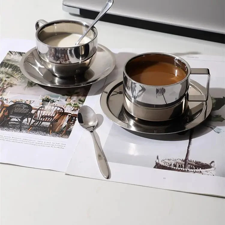 Edelstahl-Kaffeeset