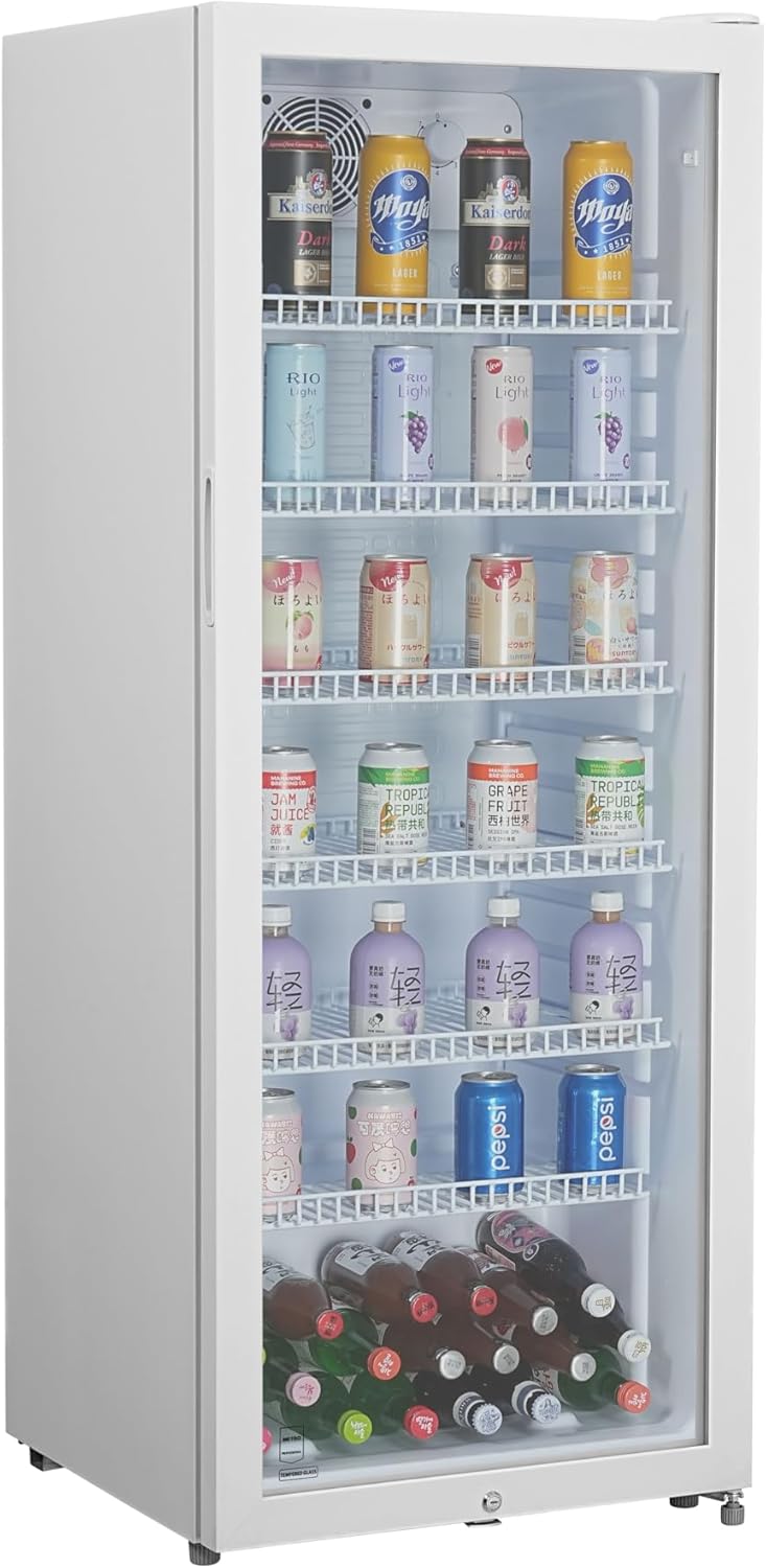 METRO Professional Réfrigérateur à Boissons GSC4240, 237 L, 54 x 54.5 x 139.5 cm, Métal/Plastique/Verre, Refroidissement Statique, 110 W, Blanc