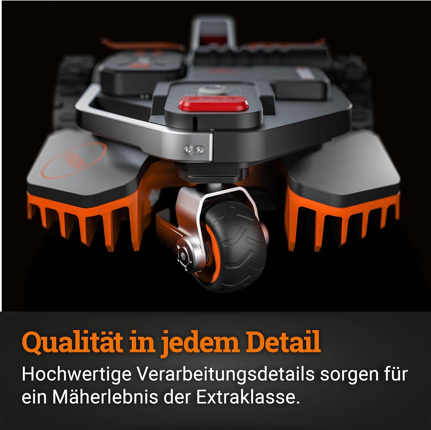 WORX Landroid WR169E Mähroboter mit Begrenzungskabel für Gärten bis 300m² - AIA Navigation - App Steuerung, WLAN, Bluetooth - Cut-to-Edge - 16 cm Schnittbreite - 30-60 mm Schnitthöhe