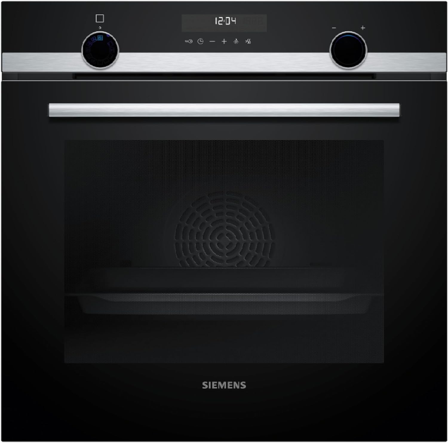 Siemens HB578HBS7 iQ500 Einbau-Backofen, 60 x 60 cm, activeClean - automatisches Selbstreinigungssystem, cookControl30, 3D Heißluft, Backofenassistent mit Sprachsteuerung, Backwagen, Home Connect