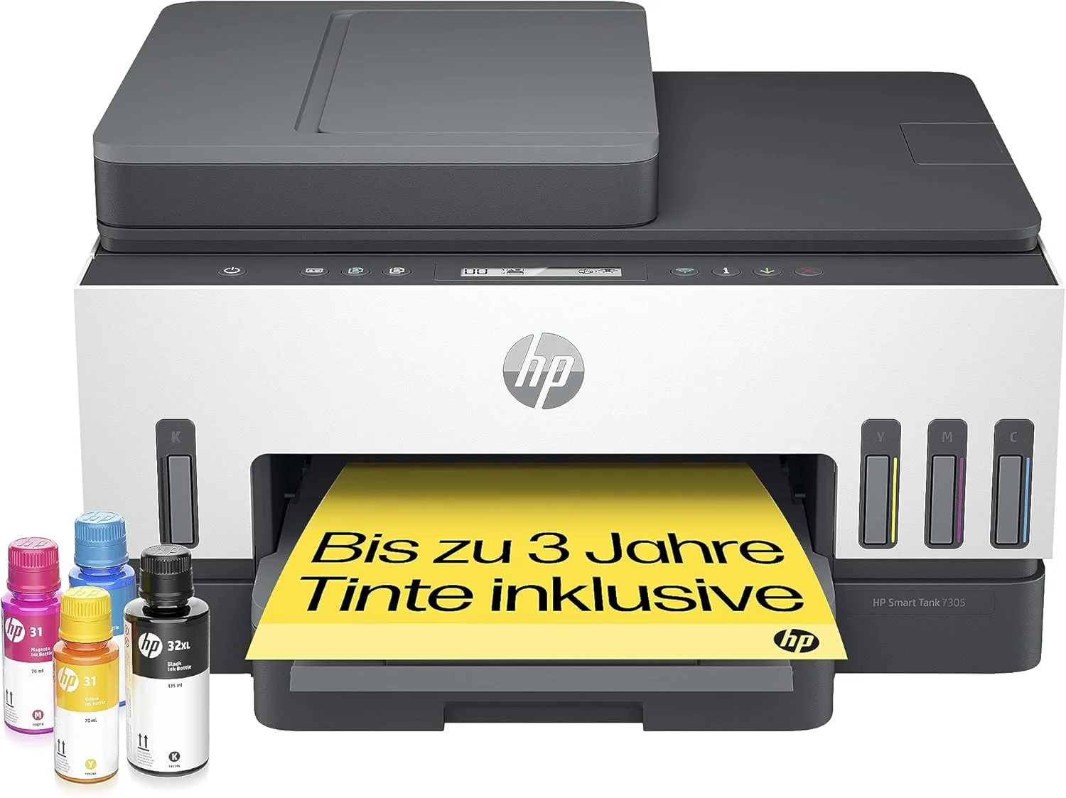 HP Smart Tank 7605 4-in-1 multifunctionele printer (wifi; duplex; ADF) �C 3 jaar inkt inbegrepen, 3 jaar garantie, grote inkttank, groot bereik, afdrukken van hoge kwaliteit