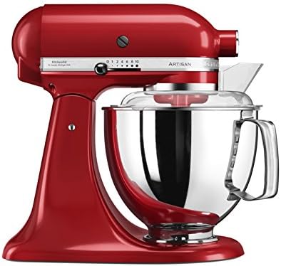 KitchenAid Artisan Küchenmaschine mit Gemüseschneider, Fleischwolf und vielem Zubehör, 5KSM175PSEER (Empire Rot)