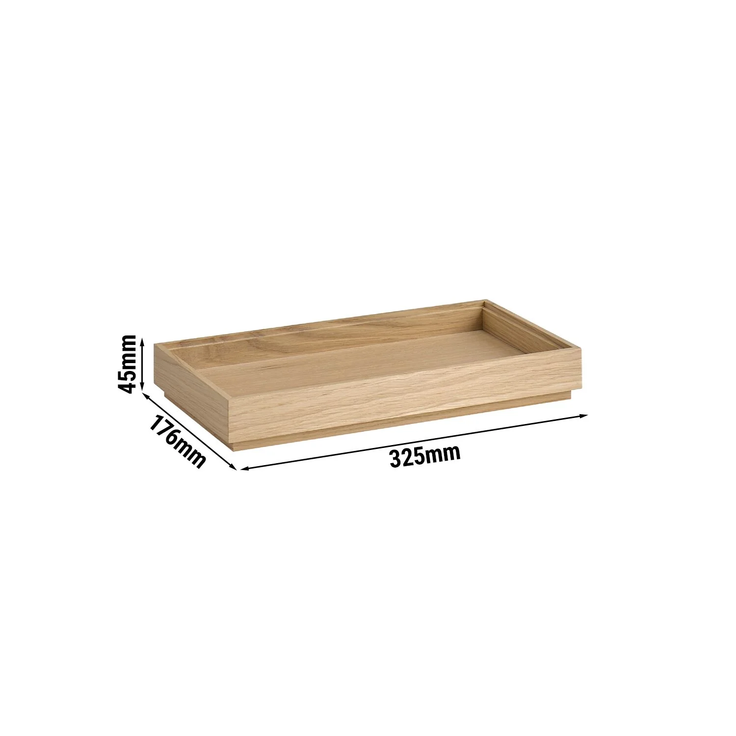 Trekasse - VALO - i eik - GN 1/3 - H?yde: 45 mm - passer til GN 1/3