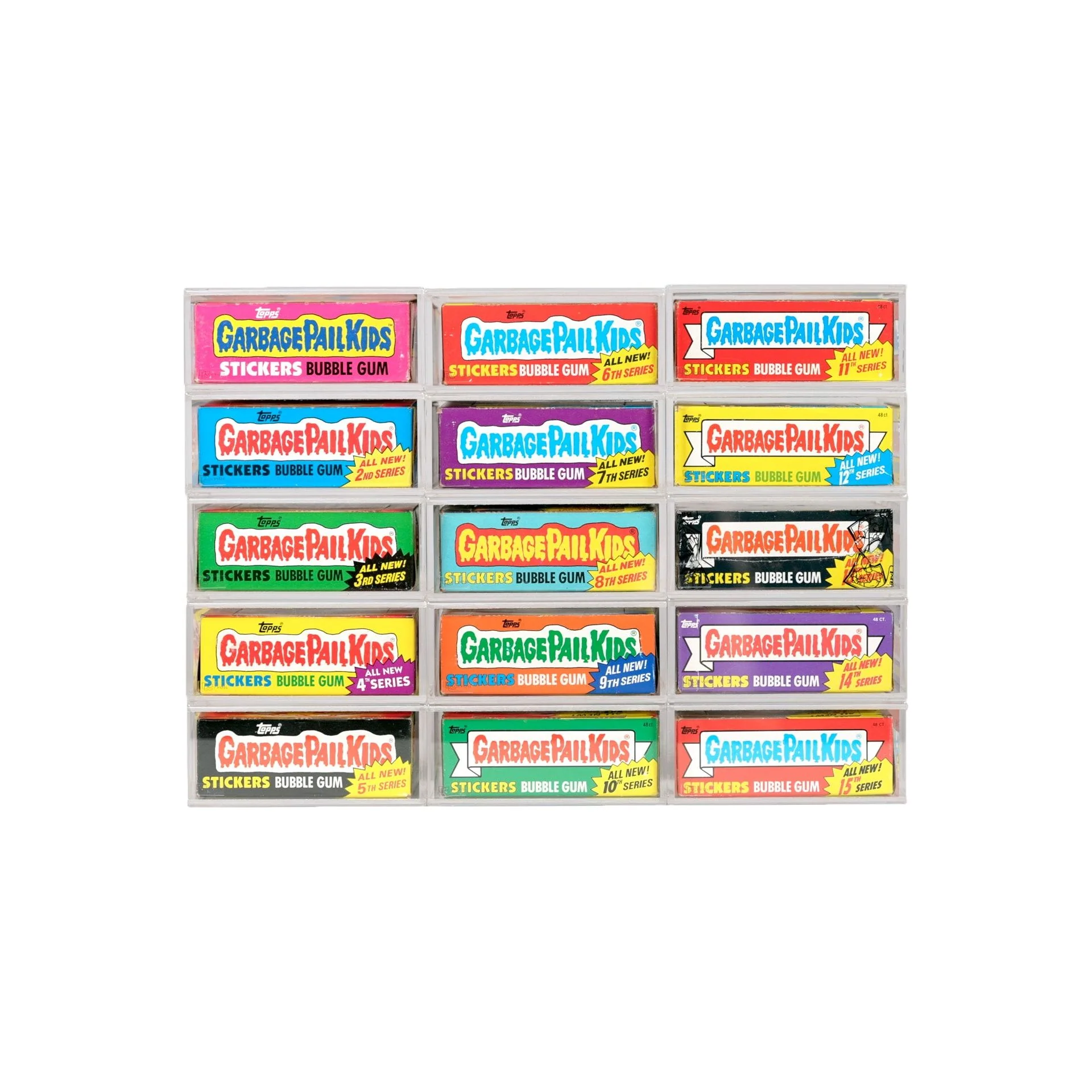Acrylic Protective Box for Topps Garbage Pail Kids Original Series 1-15