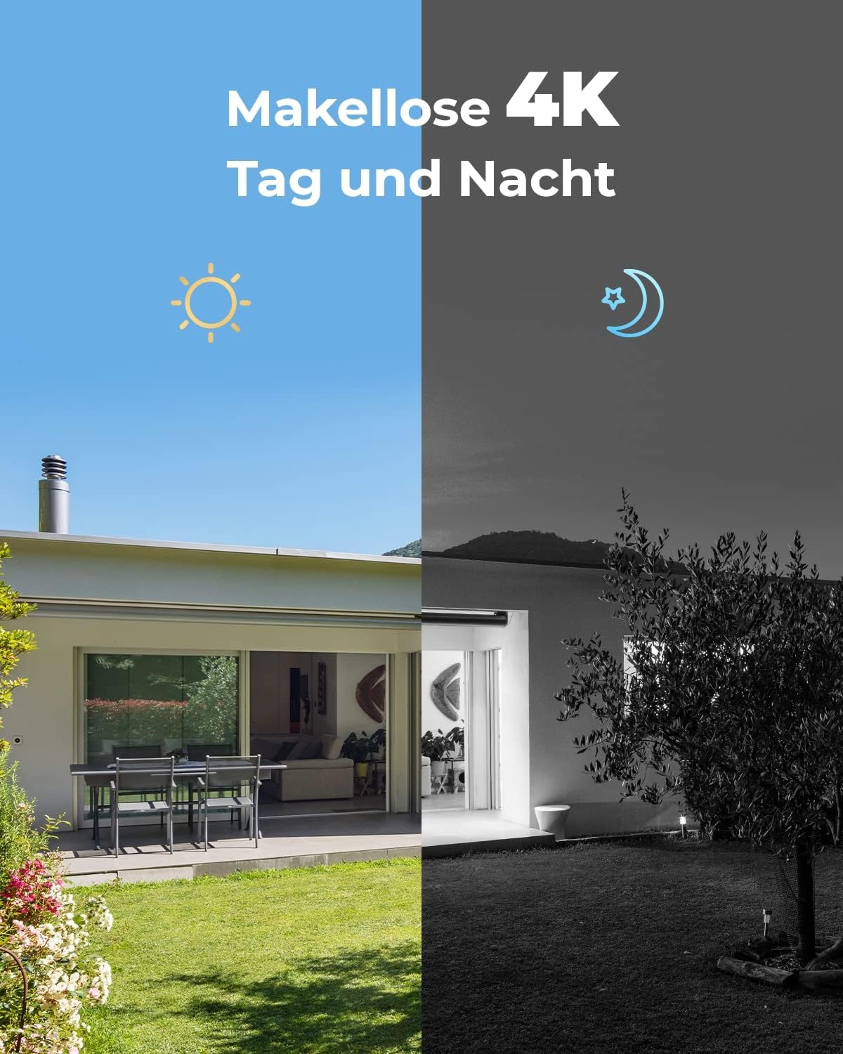 Reolink 4K Überwachungskamera Set, Videoüberwachung mit 8X 8MP PoE IP Kamera und 16CH 4TB HDD NVR, Personenerkennung und Fahrzeugerkennung, IP66, 30M IR Nachtsicht für Aussen, Innen, RLK16-800B8
