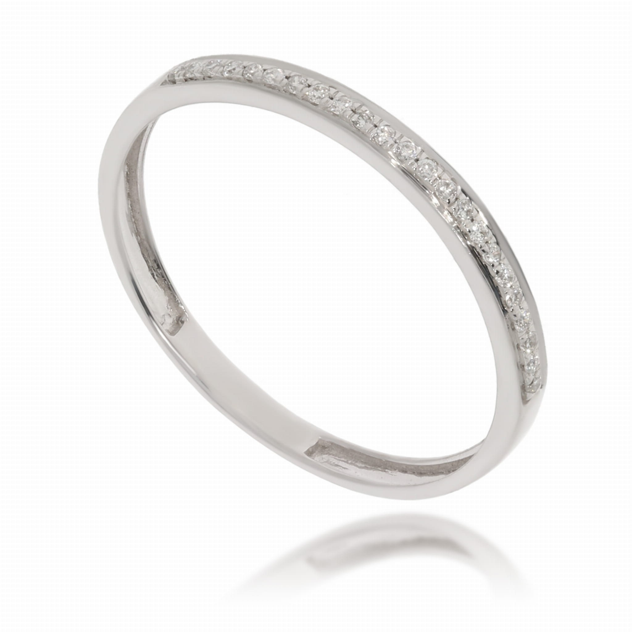 Złoty pierścionek zaręczynowy z diamentami 585