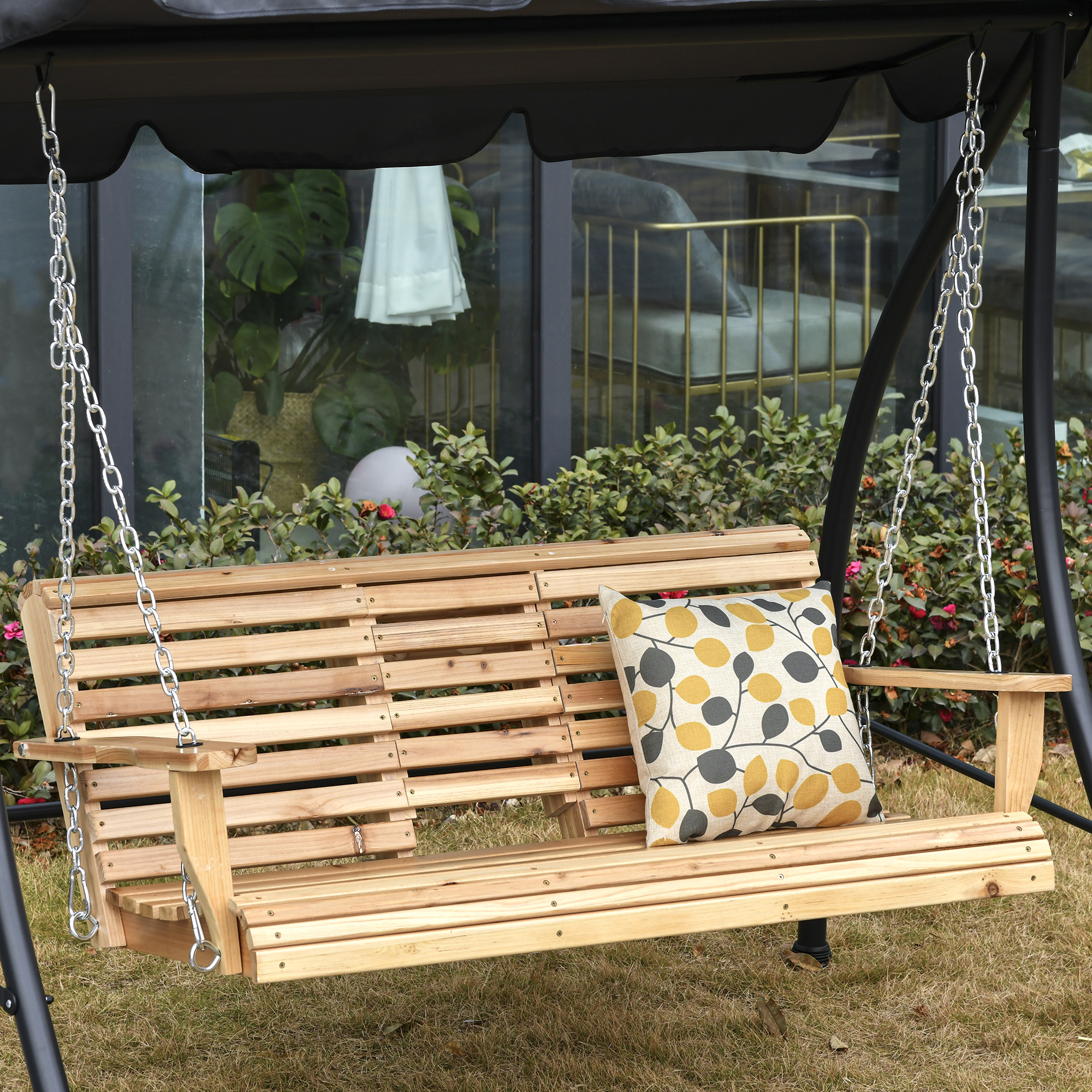 Outsunny tuinschommel schommelbank