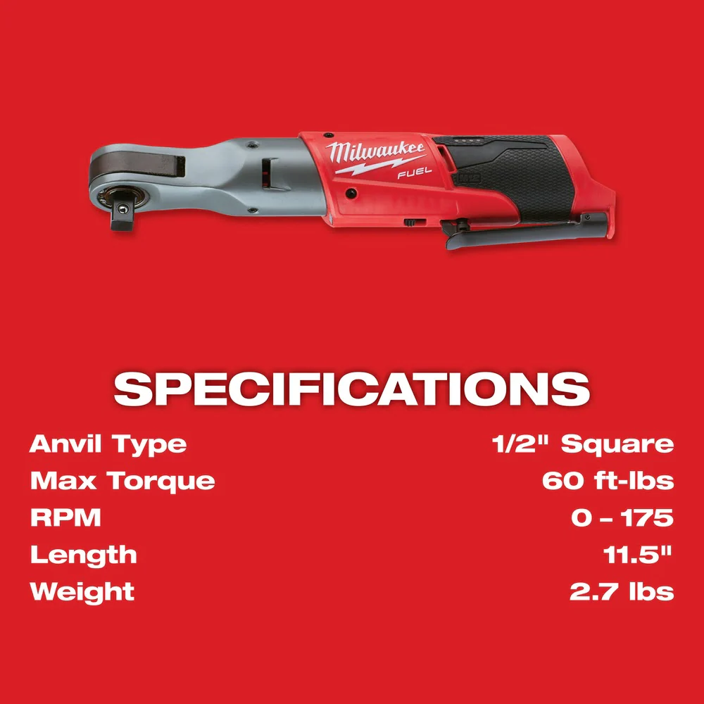 2025 Milwaukee 2558-20 M12 FUEL 1/2