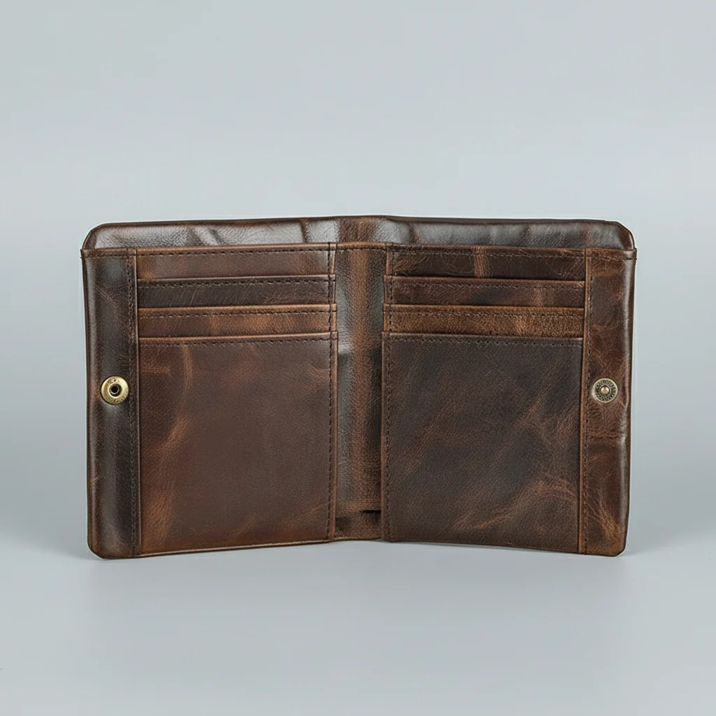 Personalized Handmade Genuine Leather Wallet Purse