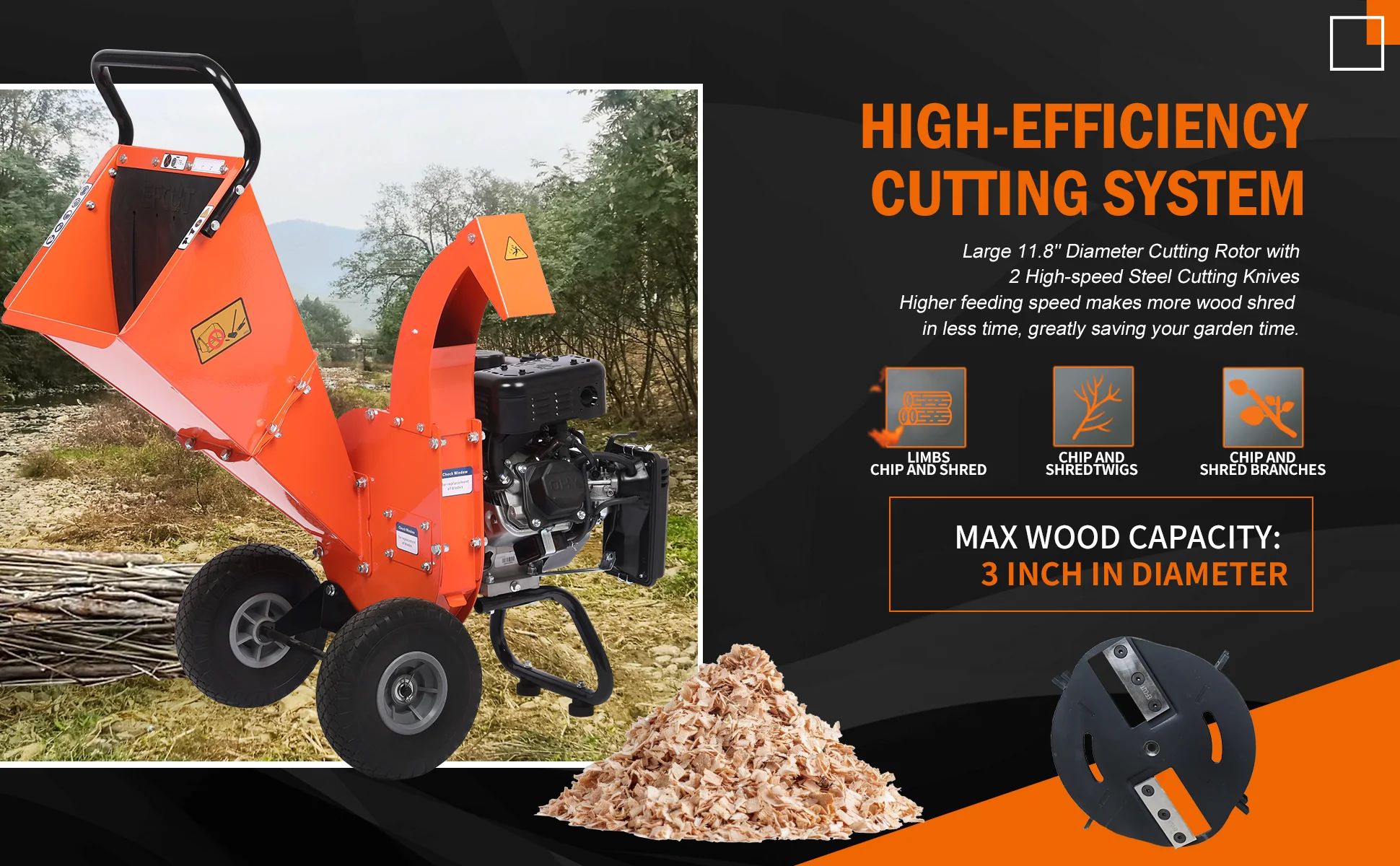 EFCUT C30 LITE Houtversnipperaar Shredder