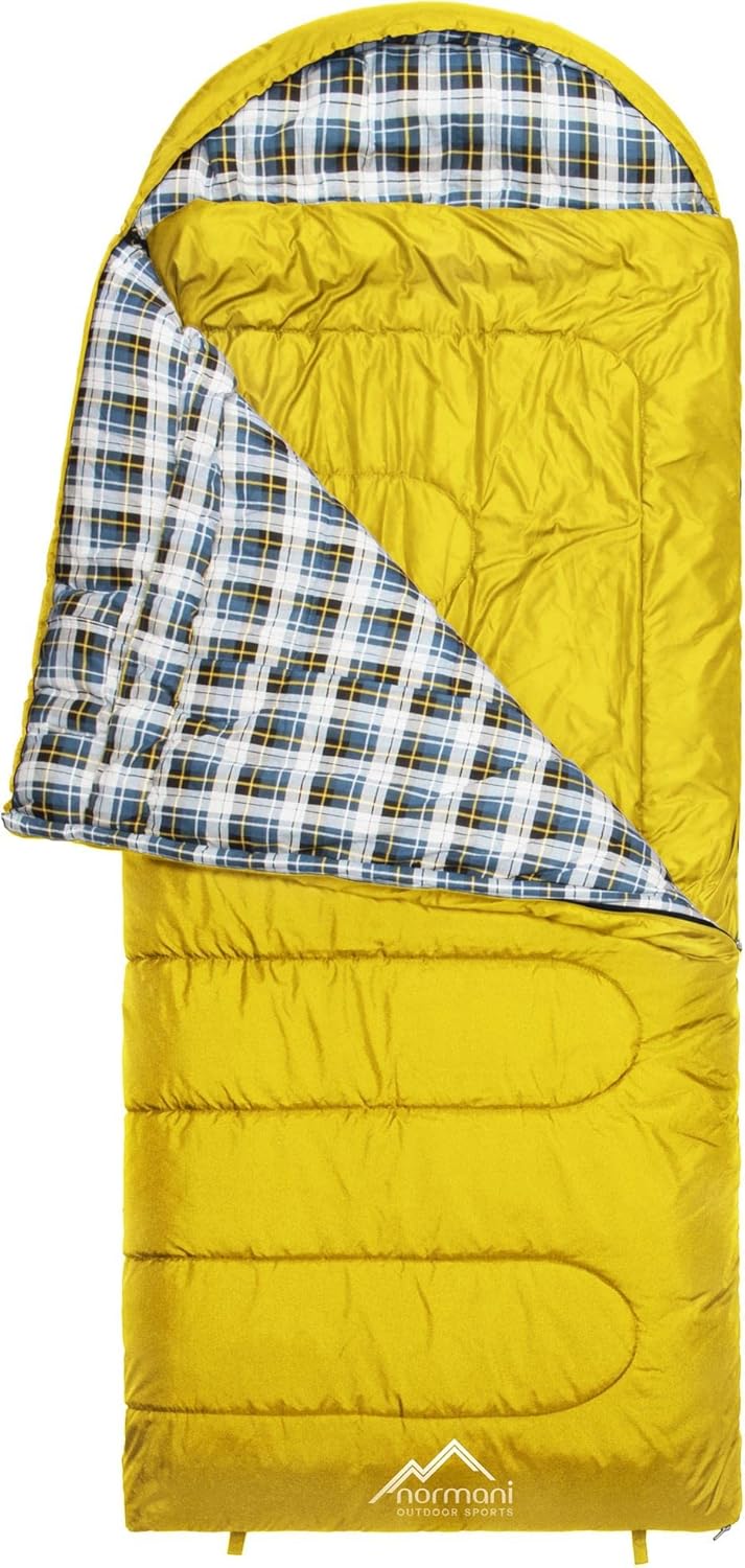 normani 4-in-1-Funktion Extrem Outdoor Schlafsack 'Antarctica' aus Nylon Rip-Stop mit 500 + 250 g/m² Hollow Fiber Füllung 220 x 90 cm