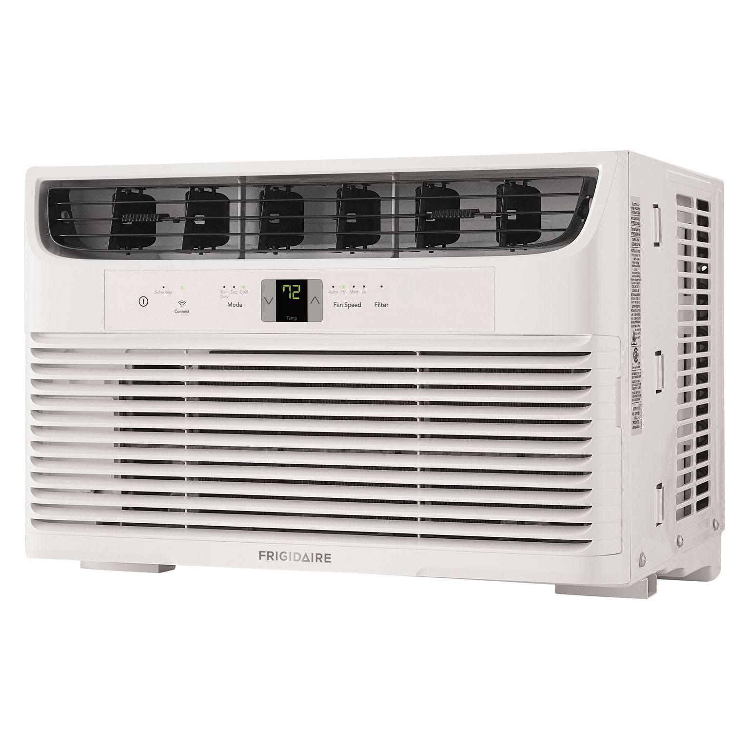 2025 Frigidaire 8.000 BTU Raam Airconditioner met WiFi en Afstandsbediening, Multi-Snelheden, Eco-modus, Wit