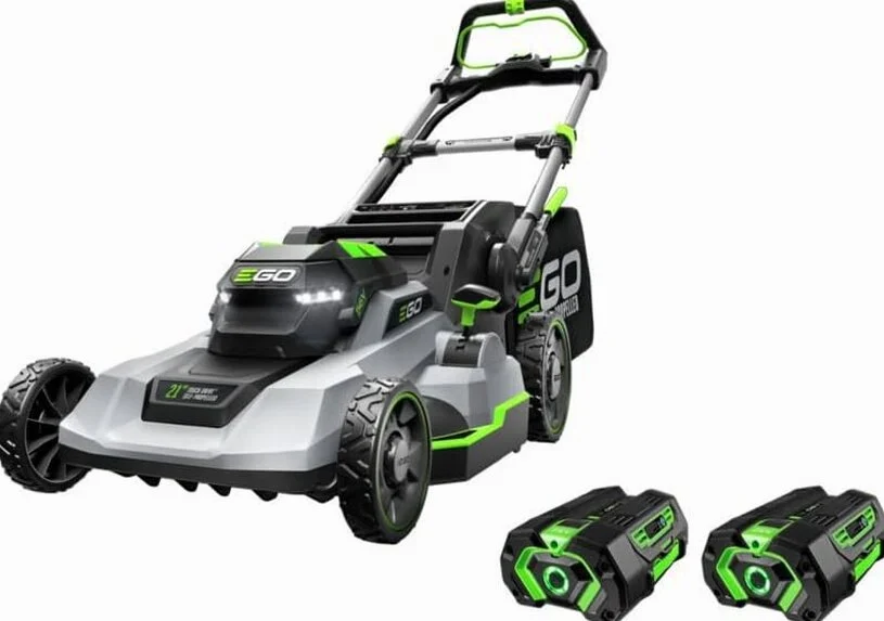 EGO Power+ LM2102SP-A 21-Inch 56-Volt Lithium-ion Self-Propelled Cordless Lawn Mower (2) 4.0Ah Battery and Rapid Charger Included