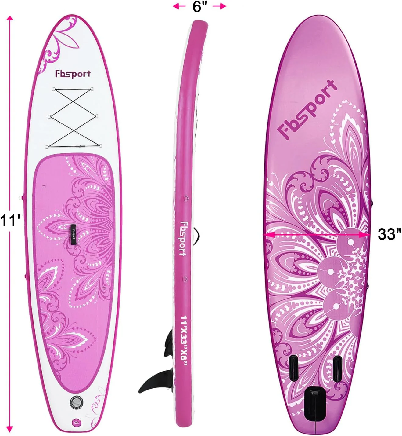 Premium-Stand-Up-Paddle-Board, Yoga-Board mit strapazierf?higem SUP-Zubeh?r und Tragetasche | Breiter Stand, Surf-Kontrolle, rutschfestes Deck, Leine, Paddel und Pumpe f��r Jugendliche und Erwachsene