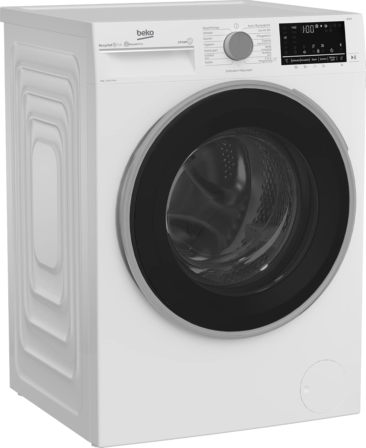 Beko B5T4824IF bPRO 500 Wschetrockner, 8 kg, Frontlader Wrmepumpentrockner, allergikergeeignet, 15 Programme, Dampffunktion, Knitterschutz, Silent-Programm, AquaWave Schontrommel, Wei