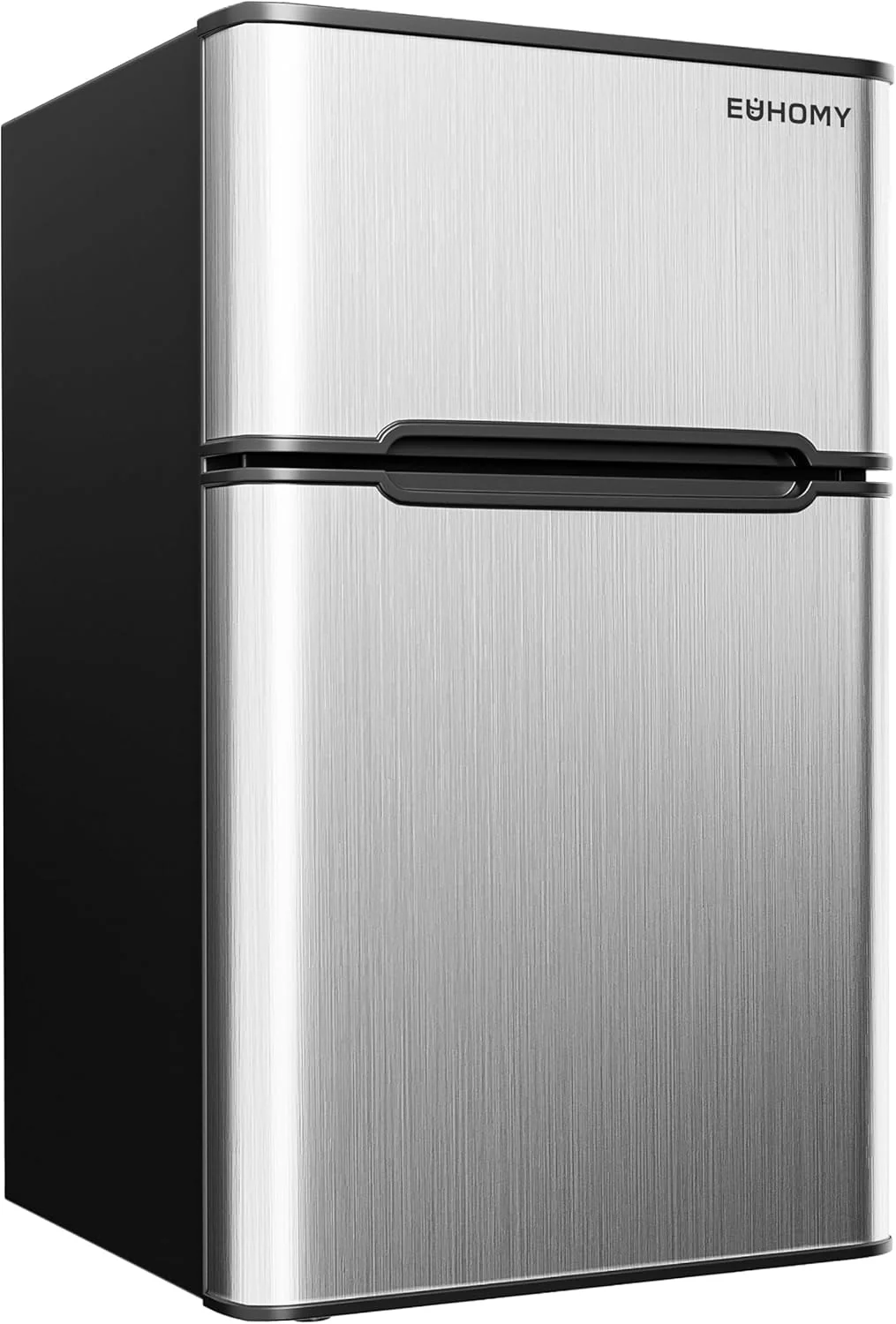 3.2 Cu.Ft Mini Fridge with Freezer �� 2-Door Compact Refrigerator for Bedroom. Dorm. Office or Apartment. Silver3.2 Cu.Ft Mini Fridge with Freezer �� 2-Door Compact Refrigerator for Bedroom. Dorm. Office or Apartment. Silver