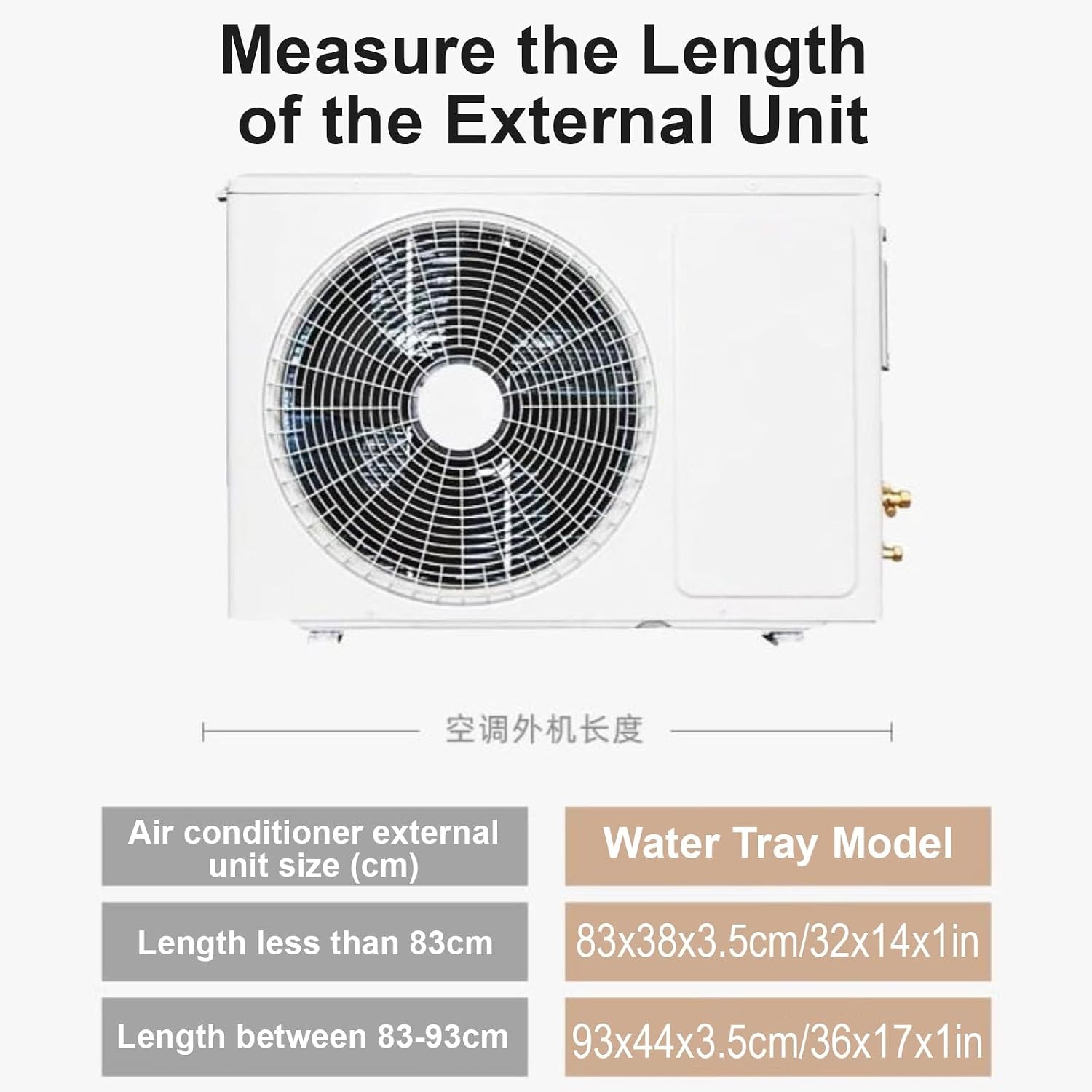 Edelstahl-Klimaanlagen-Ablaufwanne, Monoblock-Kondensatwanne für effiziente Wassersammlung, 93 x 44 x 3,5 cm, starkes Design