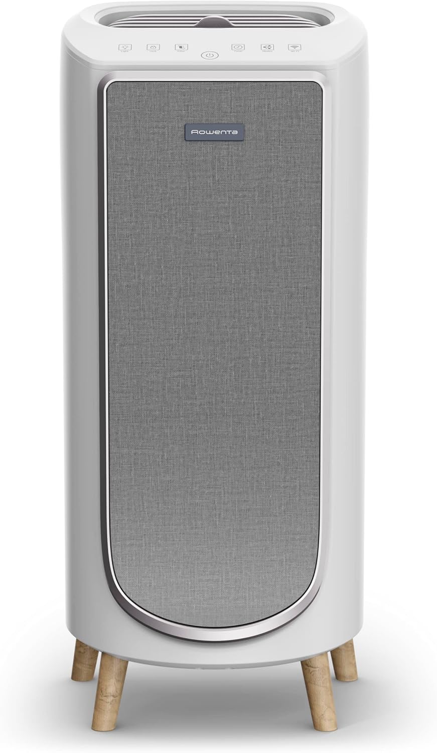 Rowenta PU6180 Intense Pure Air Home Luftreiniger | HEPA-Luftfilterung | filtert Formaldehyd | CADR 360 m3/h | Reine Luft-App | 4 automatische Modi | weniger als 32 dB(A) | Weiß/Textilfinish