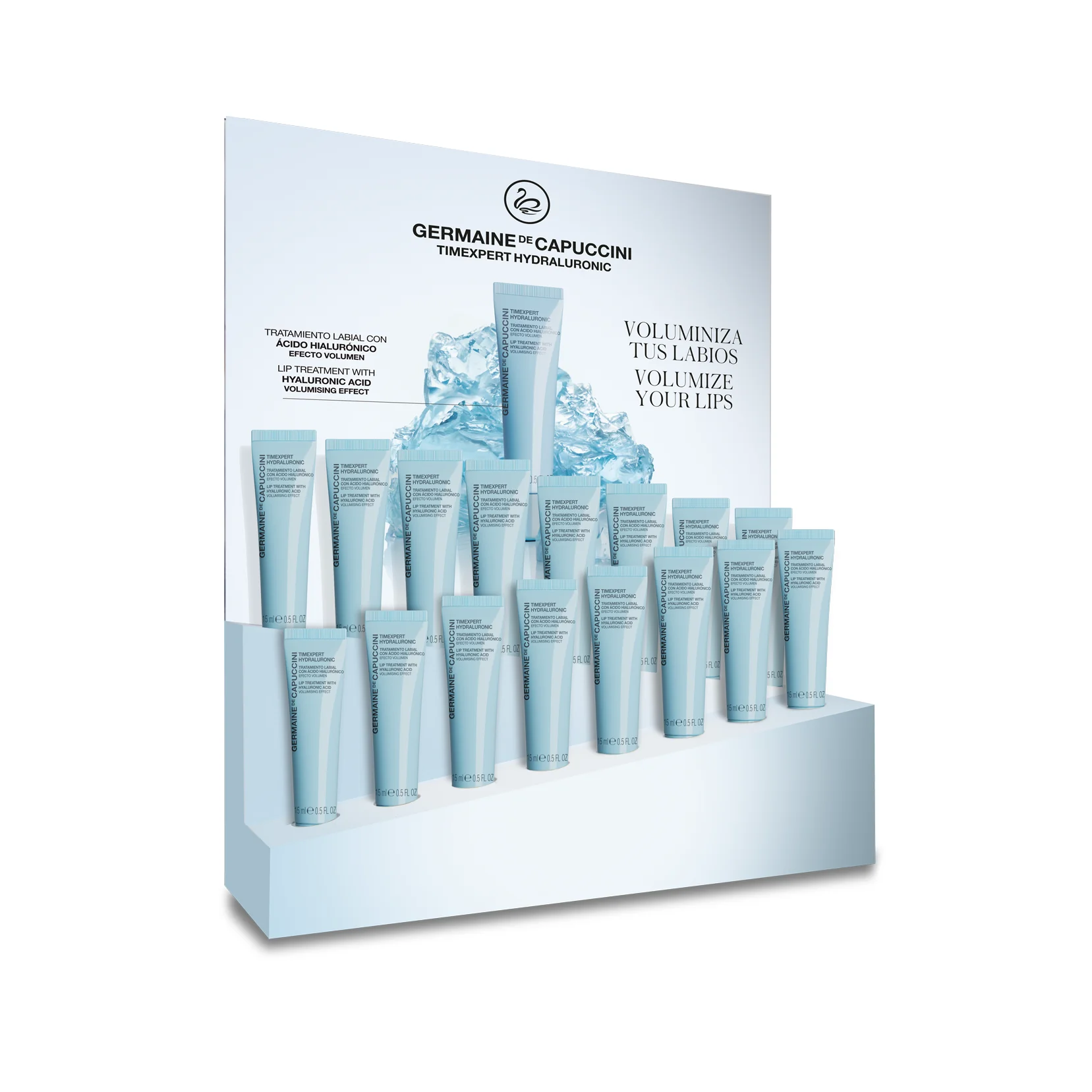 T Hydraluronic Lip Treatment Counter Display Stand + 16 UNITS 15ML