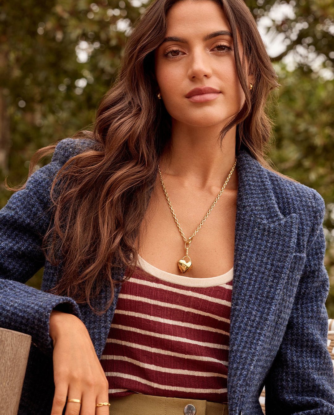 14k White Gold Heart Necklace