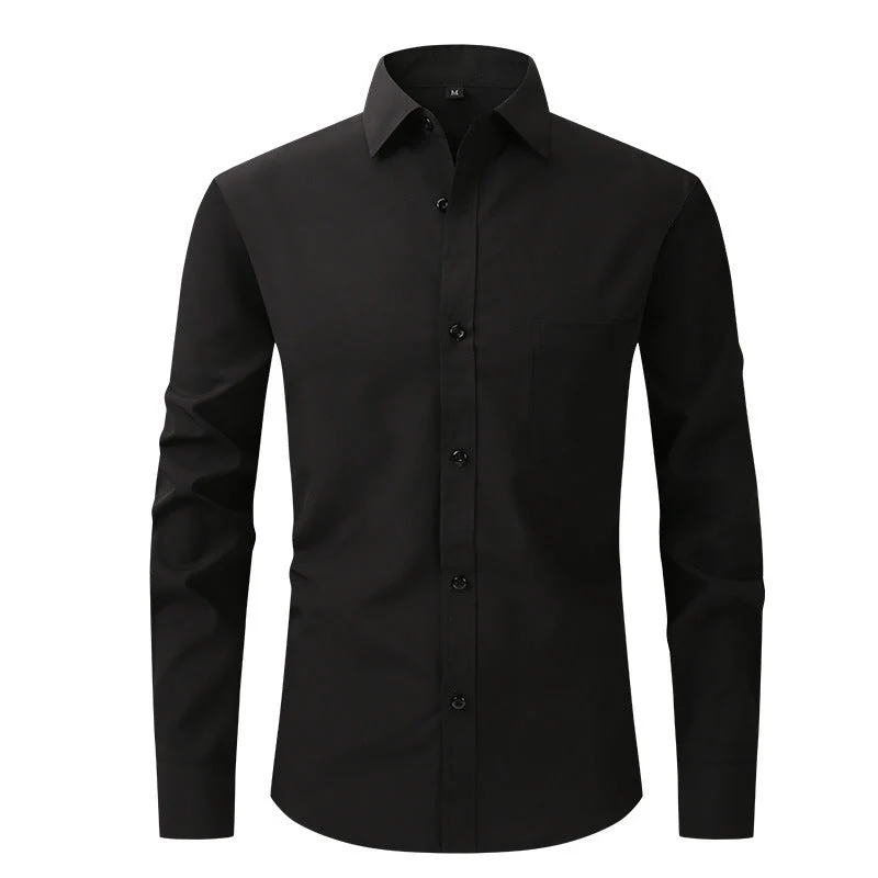 Sommerhemd Leichtes Langarm Modern Fit Herren Hellblau