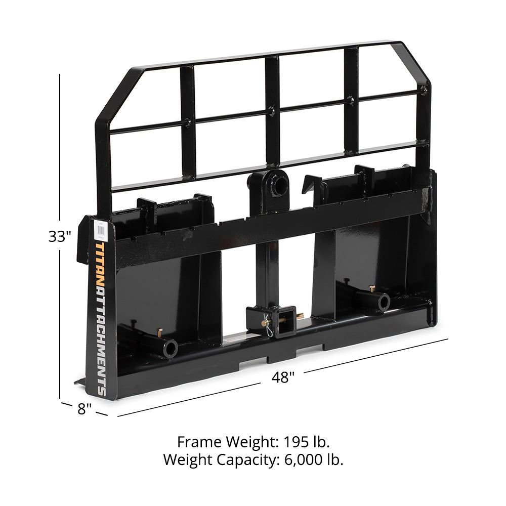 2025 Titan Pro Series Pallet Fork Frame with Quick Connect