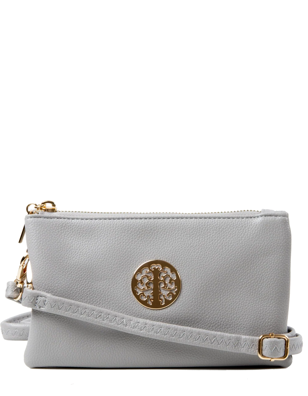 Light Grey Clutch Bag | Toni