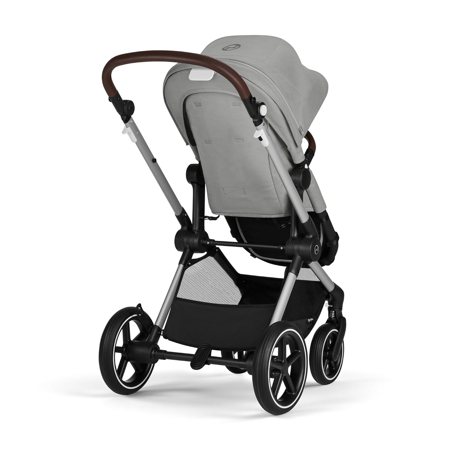 CYBEX Gold Kinderwagen EOS Lux 2-in-1, Reisesystem, Ab Geburt bis 22 kg (ca. 4 Jahre), Moon Black