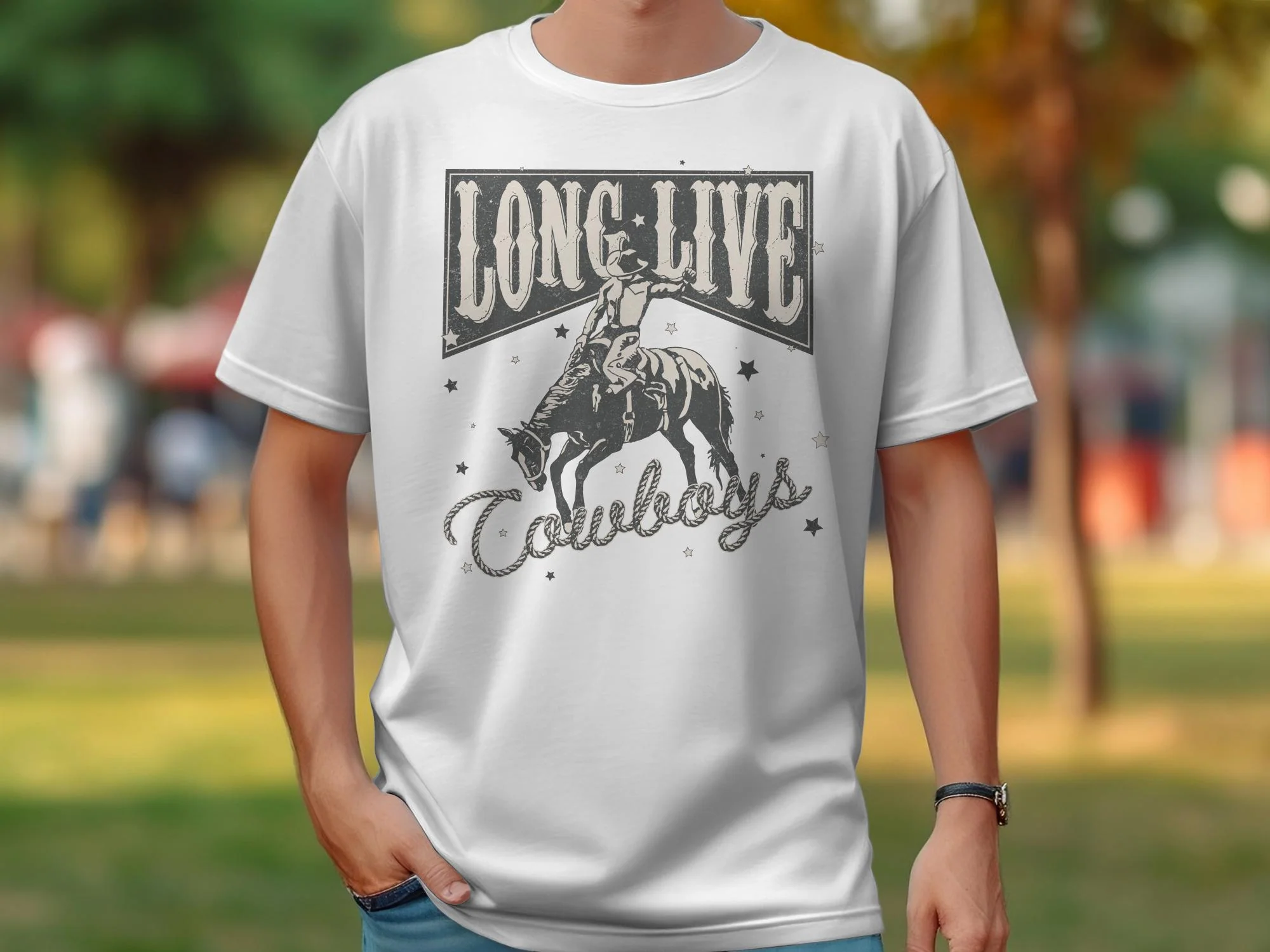 Vintage Cowboy Shirt, Long Live Cowboys Shirt, Cowboy Crewneck Sweatshirt, Western Baby Rompers, Rodeo Fashion