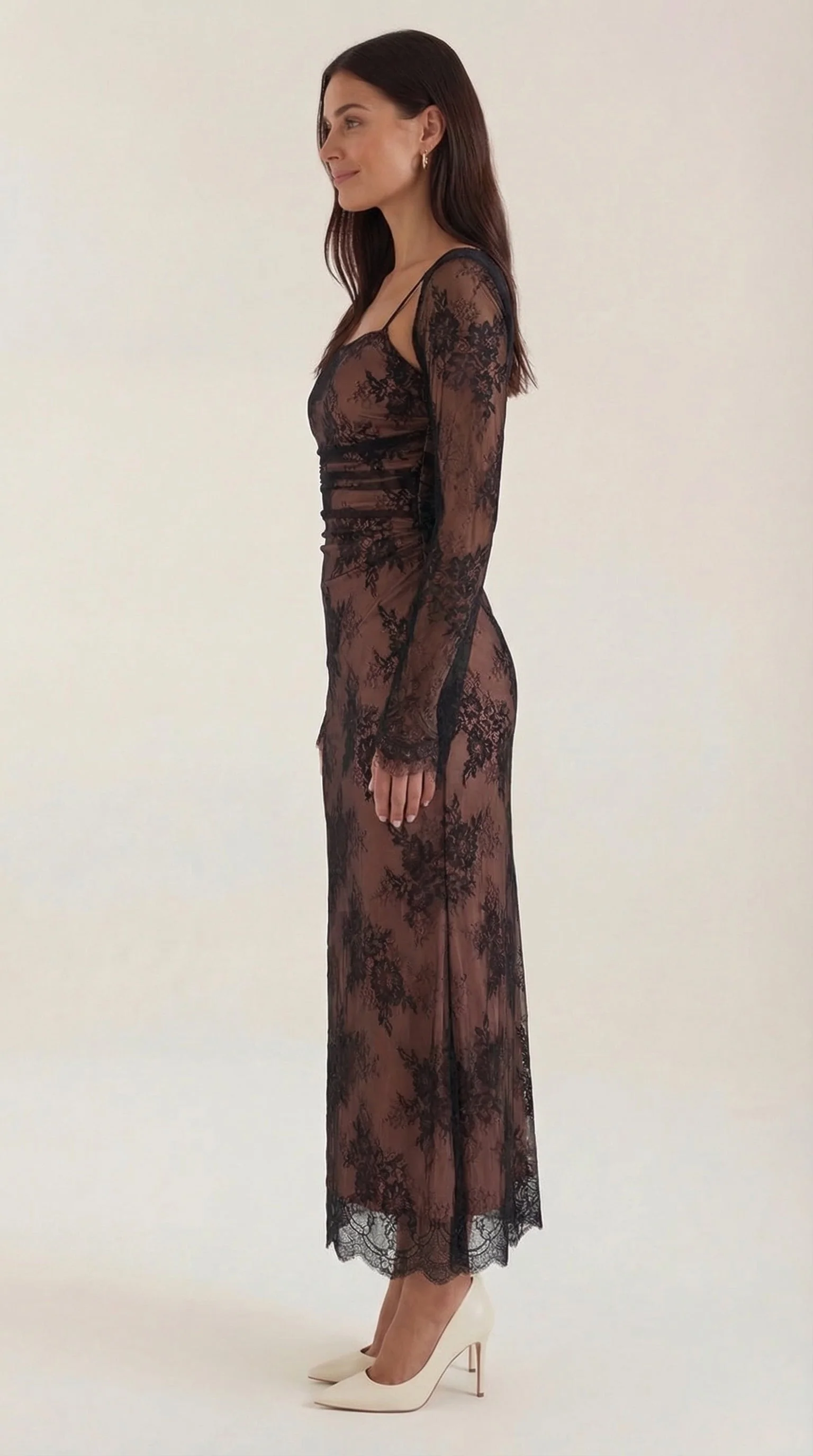 Spitzen-Maxikleid