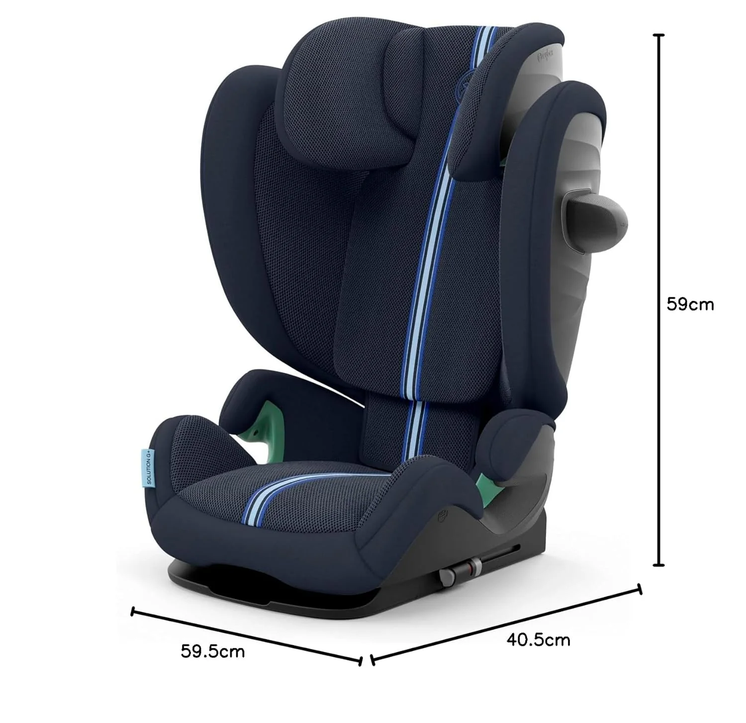 CYBEX Gold Kinder-Autositz Solution G i-Fix, F��r Autos mit und ohne ISOFIX, Ab ca. 3 bis 12 Jahre (100 - 150 cm), Ab ca. 15 bis 50 kg, Lava Grey