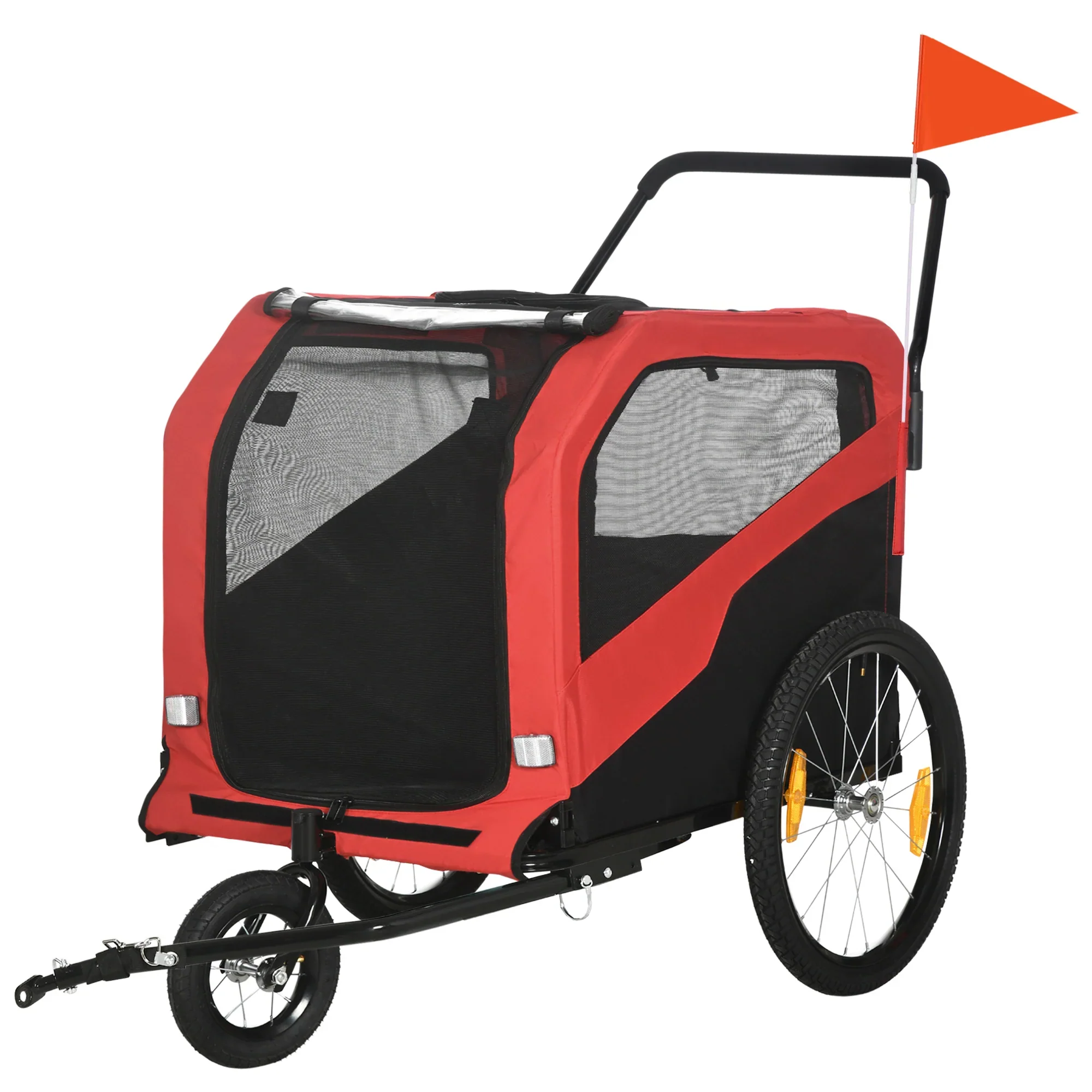 HOMCOM hondenbed 30 kg, rood, stevig & comfortabel voor grote honden