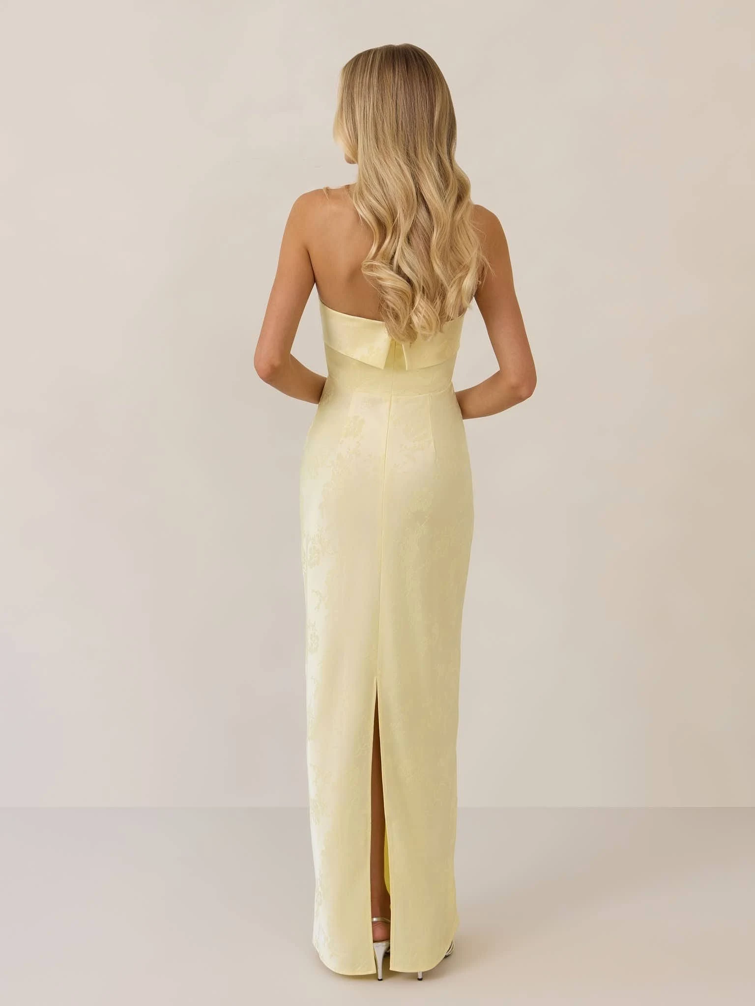 park & fifth clothing co Devon Dress Jacquard Full Length Bridesmaid Dress