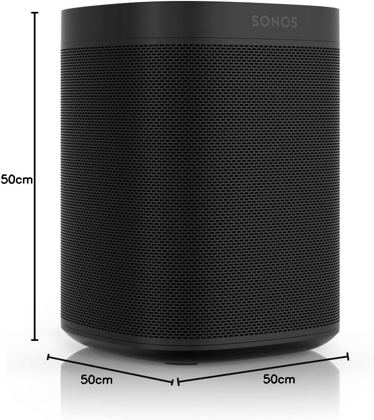 Sonos One Smart Speaker, schwarz – Intelligenter WLAN Lautsprecher mit Alexa Sprachsteuerung, Google Assistant & AirPlay – Multiroom Speaker für unbegrenztes Musikstreaming