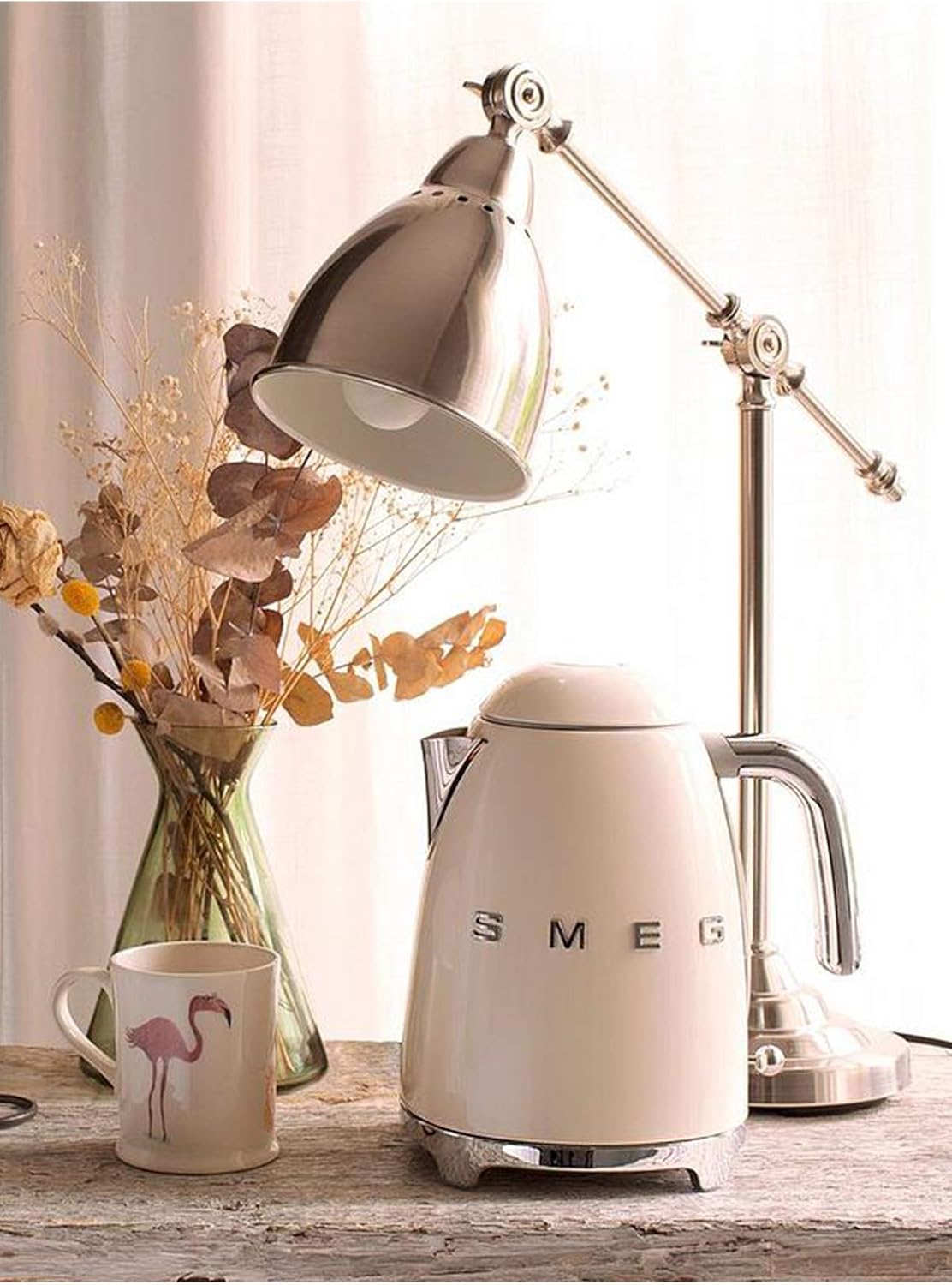 Smeg, 2x2 TSF01CREU -Toaster, 2 Schlitze für 2 Scheiben, 6 Vergoldungsniveaus, Heizfunktion, Abtau- und Bagel- Funktion, Sammelschublade, 950W, Creme