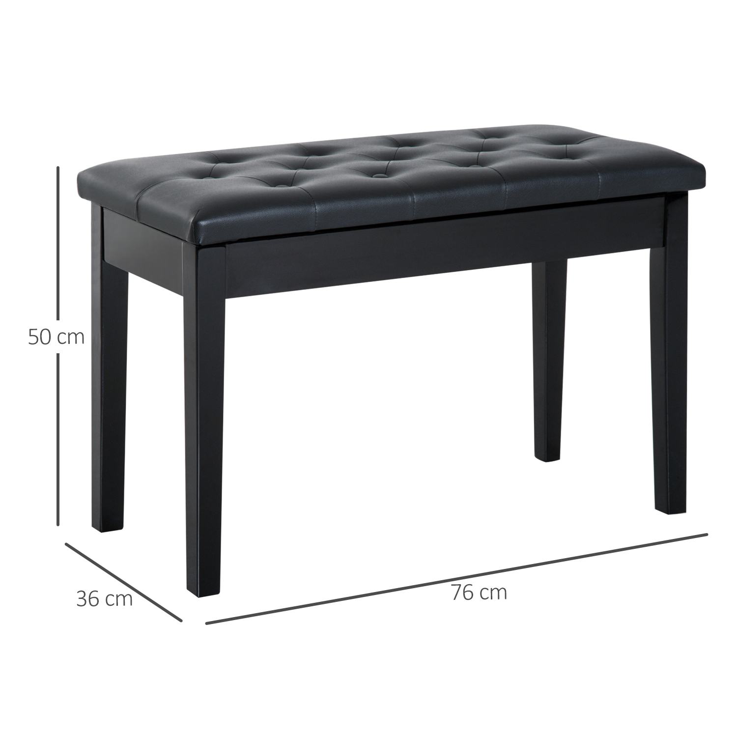? pianobank make-upkruk met opbergruimte pianokruk pianobank kruk (75 x 35 x 50 cm)