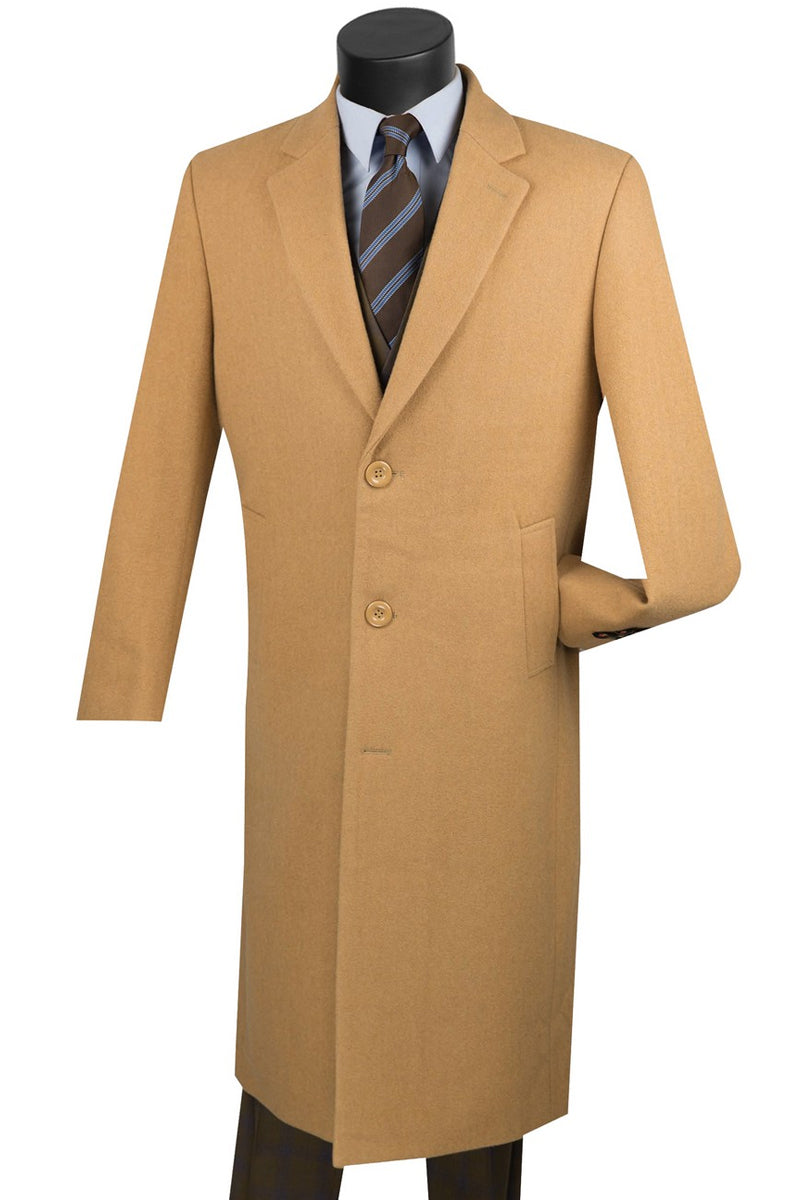 Men’s vinci Full Length Wool & Cashmere Overcoat