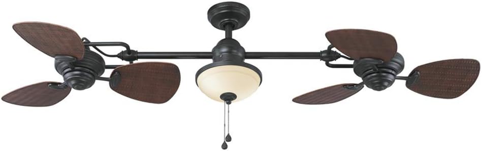 Harbor Breeze Twin Breeze II 74 Outdoor Ceiling Fan. Bronze