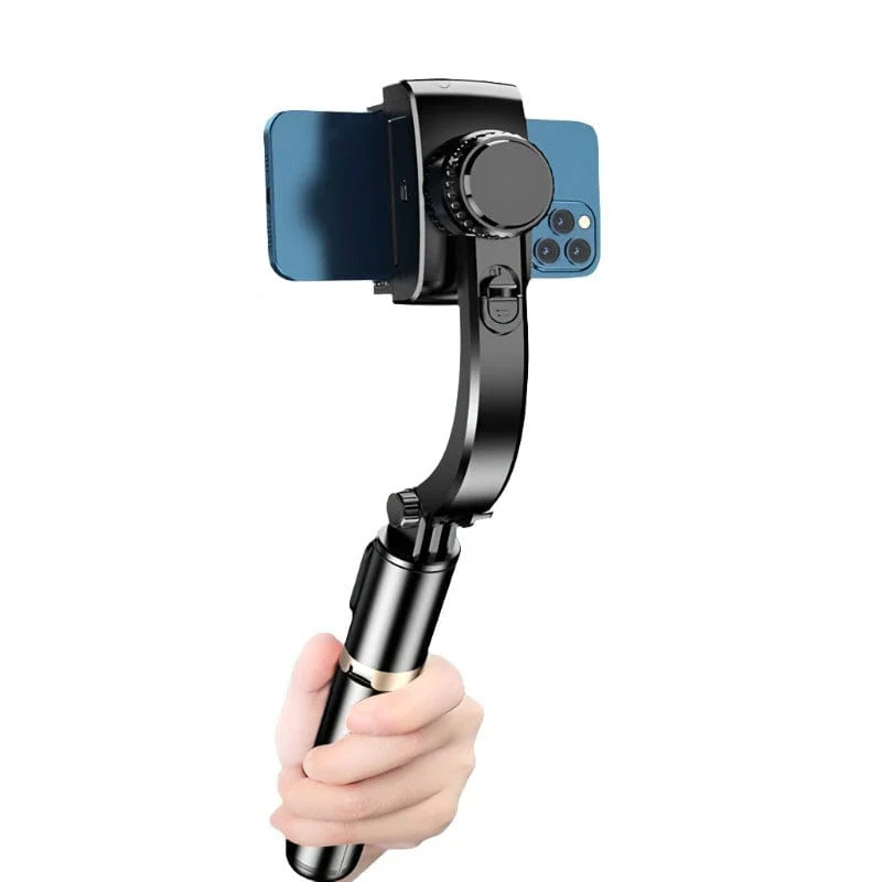 Multi Function Gimbal Stabilizer Foldable Selfie Stick with Wireless Tripod and Bluetooth Shutter