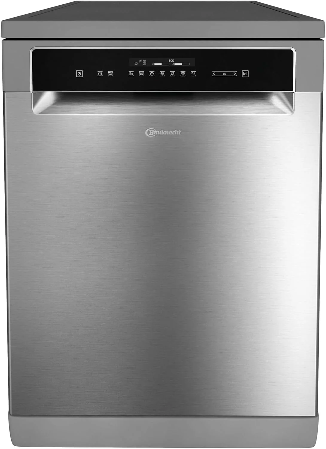Bauknecht B7F HP43 XA Vrijstaande vaatwasser/ 60 cm/ 15 couverts/ PowerClean Pro-Effectieve hogedruksproeiers/ Natural Dry-Automatische deuropening-Betere droging/ Maxi Space-Meer binnenruimte