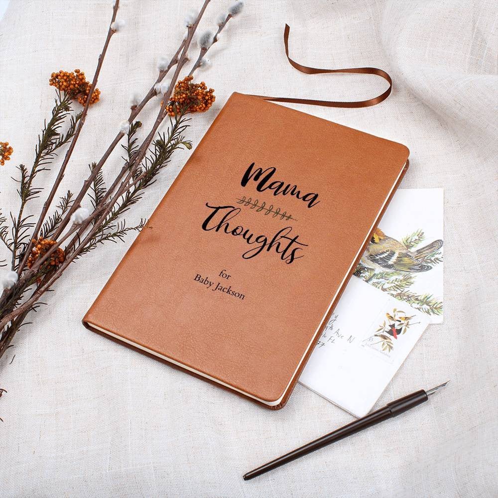 Personalized Leather Journal for New Moms, Personalized Gift for New Moms, Personalized Mom Journal, Sentimental Gift for New MomGraphic Journal