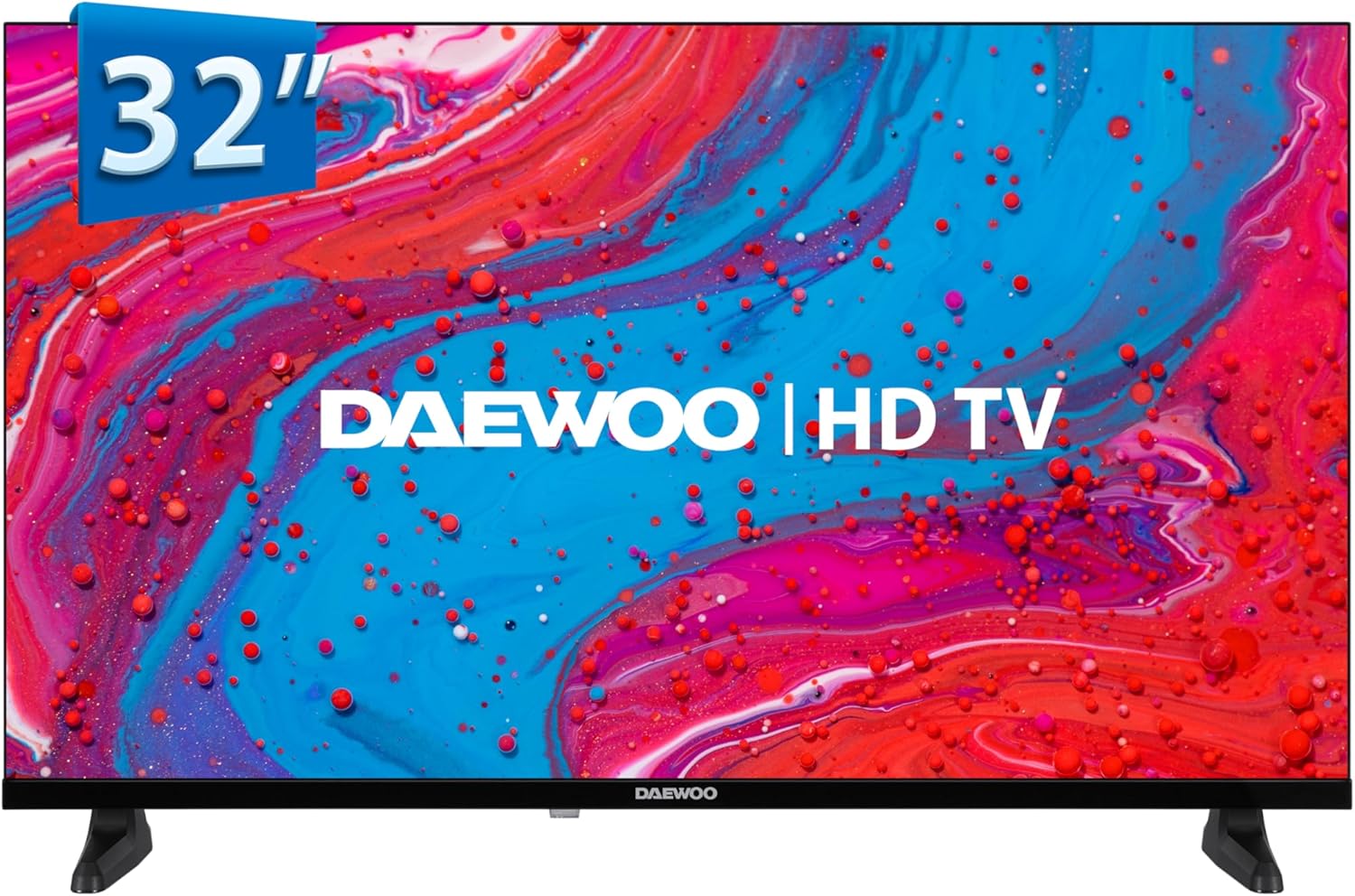 Daewoo TV 32DM85HV Smart TV 32 Pulgadas HD (HDR10, 1366x768, Frameless, Dolby Audio) Gama 2025