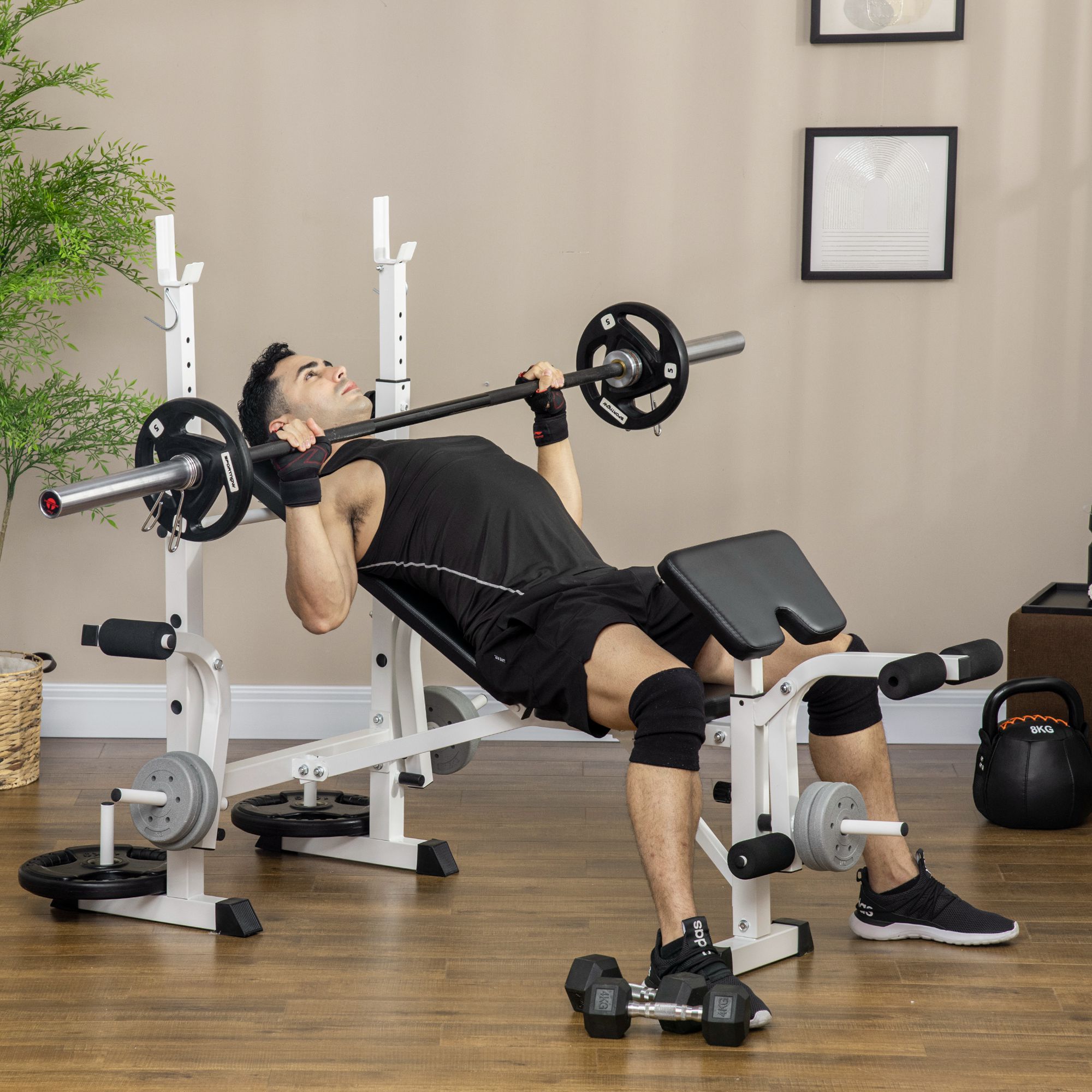 multifunctionele trainingsbank, verstelbare halterbank voor krachttraining