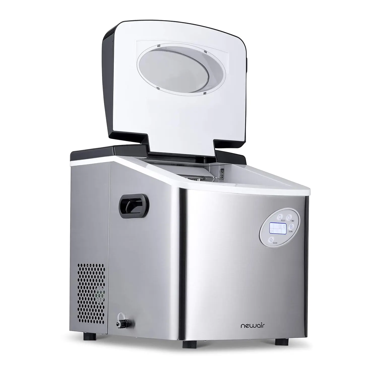 Newair Portable Ice Maker 50 lb. Daily, 12 Cubes in Under 7 Minutes ...